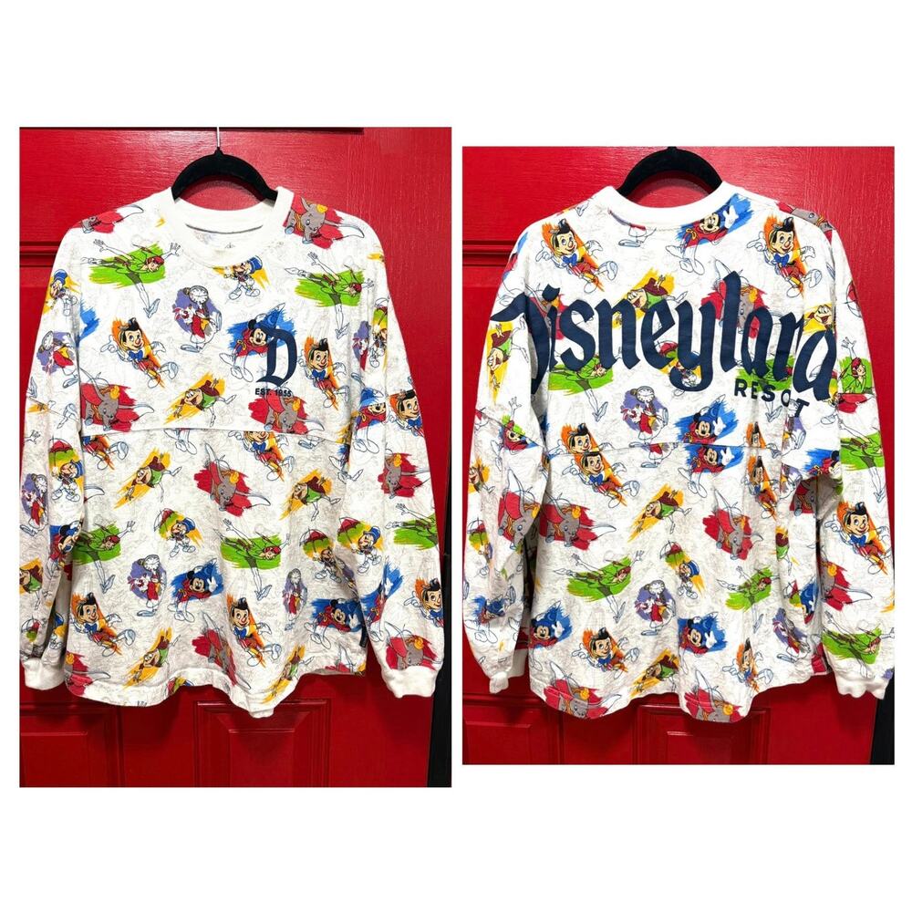 Disneyland Adult M 2020 Ink and Paint Spirit Jersey Mickey Dumbo Peter Pan